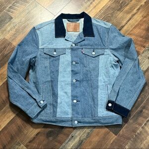 Levi’s Patchwork Denim Trucker Jacket – Size L – Premium Line NWT